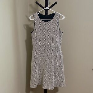 Banana Republic Black and White Geometric Mini Dress